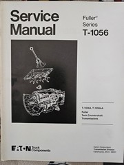 Eaton Fuller Model T-1056 Transmission Service Manual