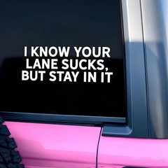 Anxious Driver Funny Car Decal Sarcastic Mental Health Humo Style: I Know Your