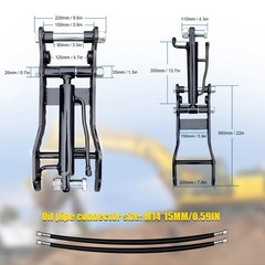 Hydraulic Thumb Clip Mn Steel Mini Excavator Single Hole Hydraulic Thumb Clip