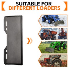 5/16″ Thick Steel Skid Steer Mount Plate Adapter Loader Quick Tach Attachment