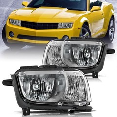 Halogen Headlight Assembly for 2010-13 Camaro NON Projector OE Chrome Pair
