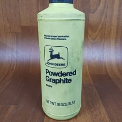 Vintage John Deere Powdered Graphite 1 Pound Can Bottle B33379