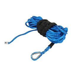 For UTV ATV w/Sheath 5/16″x50′ 12000LBS Synthetic Winch Rope Line Recovery Cable