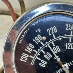 Vintage 3” Murphy Chrome Temperature Switch Gauge 10050779 Car Truck Rat Rod