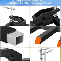 5 Fork Clamp On Debris Forks to 48 in Bucket,2500 LBS Heavy Duty Pallet Forks