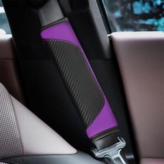 2PCS Car Seat Belt Cover, Carbon Fiber Safety Seatbelt Shoulder Strap Covers