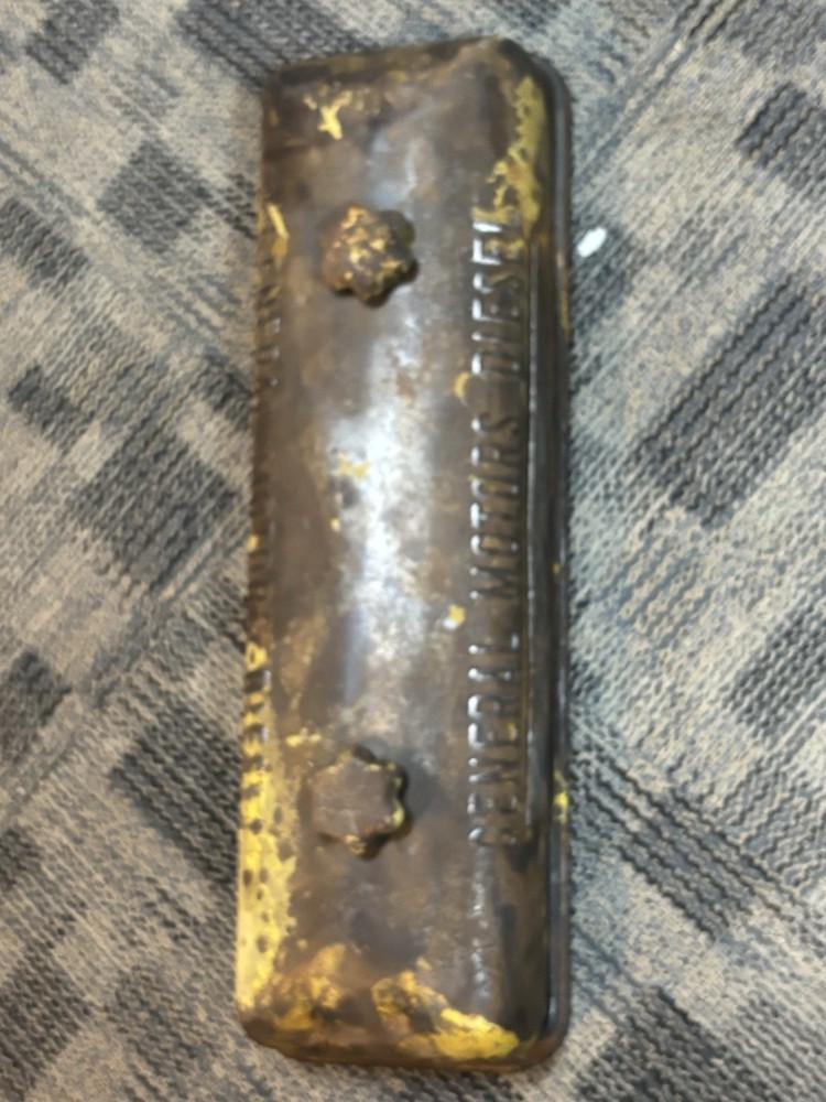 Vintage GM Diesel Steel Valve Cover Complete good Overall Condition General Mot.