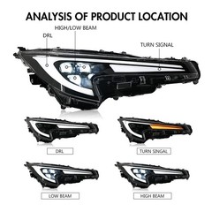 2011-2026 Toyota Corolla Headlamp Sedan Hatch L LE SE XSE XLE Nightshade Apex