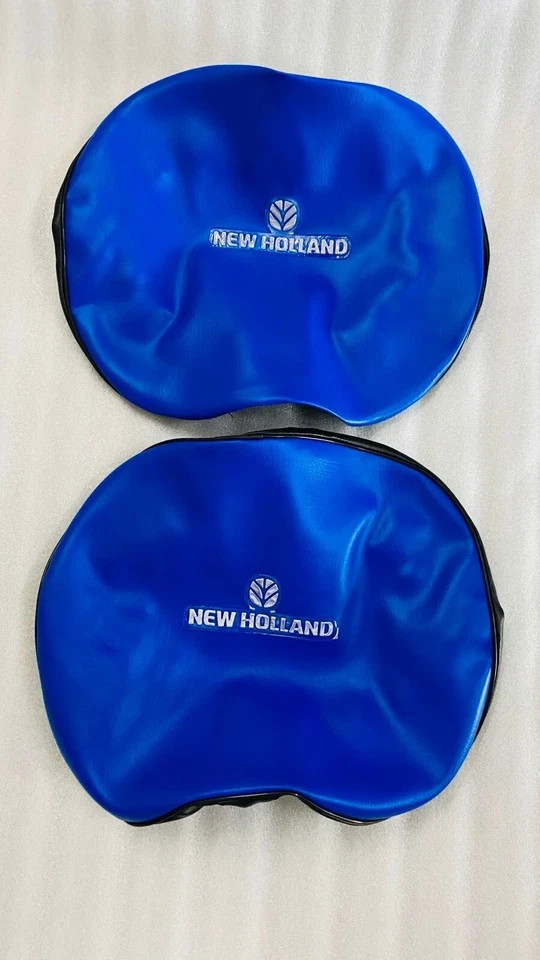 FIT FOR Holland Tractor Black and Blue Color Bottom And Rear Seat Cover