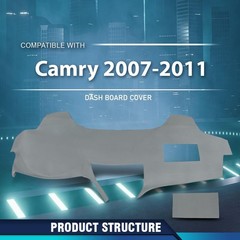PIT66 Dash Cover Dashboard Bezel Compatible with Toyota Camry 2007-2011 Instrume