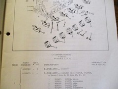 Allis Chalmers Gleaner A II Combine Engine Part Catalog Manual 1965 ORIGINAL D64