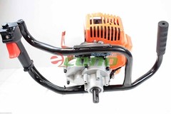 One Man Gas Post Hole Digger Fencing Soil Drill Machine w/4″ 6″ & 10″ Auger Bits