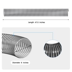 764-05082 Bagger Flex Hose for Cub Cadet Grass 47.5 inches x 8 inches, ‎Clear