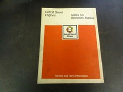 Detroit Diesel Series 53 Engines Operators Manual 6SE337 1/73
