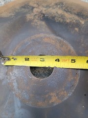 3 Vintage Disc Blades 16″ inch, Hole 1-1/2″ Steampunk Industrial Farm Implement
