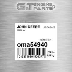 OMA54940 MANUAL fits JOHN DEERE (New OEM)