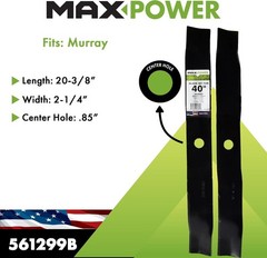 2 Blade Set of 3-N-1 Blades for 40 in. Cut Murray Mowers Replaces OEM #’s 095103