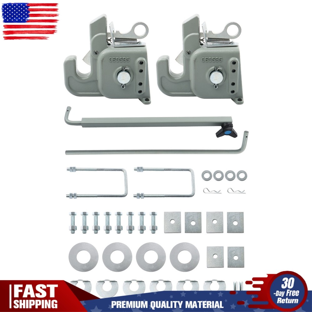 Gray Easy Change Quick Hitch w/Stabilizer Bar for Category 2 Tractors/Implement