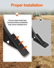2″ Receiver Hitch Mounted Ripper CAT 0 1 Adjustable Trencher 2 Carbide Teeth
