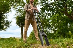 CKG Post Hole Digger Tool, Heavy Duty with Fiberglass Handle, 57 inches