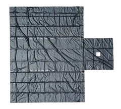 2 Pack Black Superlight 14oz Flatbed Trailer Lumber Tarp 24×27 (8′ Drop)