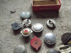 ASSORTMENT of VINTAGE gas & radiator cap Tractor Truck Automobile