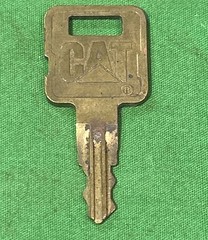 Vintage Brass OEM Caterpillar CAT 5P8500 Key Do Not Duplicate
