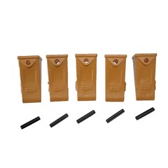 (10) X156L Long Bucket Teeth + 156PN Long Pins Kit for Hensley Style X156