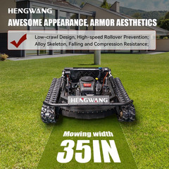 New 22 hp remote control off-road tank lawn mower with adjustable mowing height
