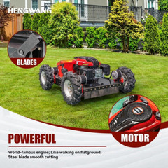 Remote control lawn mower with adjustable mowing height Limited time offer