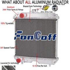 #6C090-58502 Aluminum Radiator fits Kubota Model B7300 Tractor FonGoff