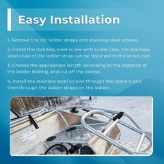 GRONGU Pontoon Boat Ladder Strap, Accessories 18 inches x 1 inch