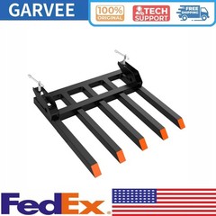 5 Fork Clamp On Debris Forks to 48 in Bucket,2500 LBS Heavy Duty Pallet Forks