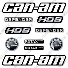 Fits Can-Am Defender HD8 Decal Kit ATV (CUSTOM SILVER) 7 YEAR 3M VINYL!
