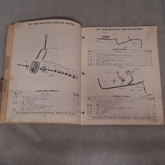 Case TA7 Power Mower Parts Catalog No B496 Semi-Mounted