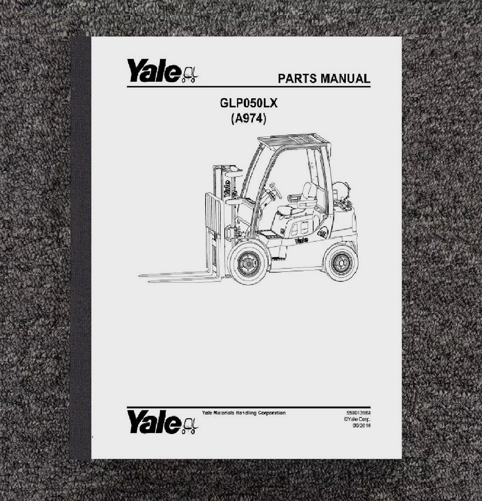 Service Parts Manual Fits Yale Forklift GLP050LX(A974)