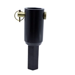 Auger Adapter Conversion 2-9/16 inch female Round to 2″ Male Hex Heavy Duty