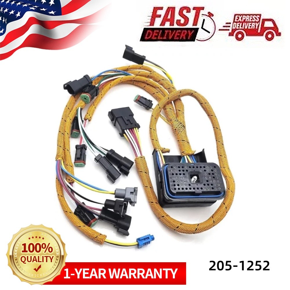 205-1252 2051252 For Caterpillar 3126B 3126E 3126 Truck Engine Wiring Harness