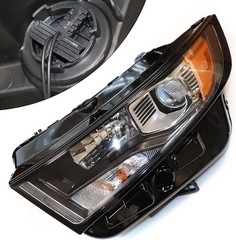 Projector Halogen Headlight Assembly Left Driver Side Chrom 2015-2018 Ford Edge