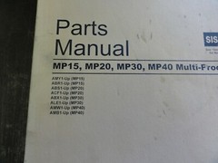Caterpillar CAT MP15 MP20 MP30 MP40 Multi-Processor Parts Manual SEBP3163-12