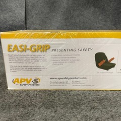 APV-S SAFETY PRODUCTS Easi-Grip Industrial Seatbelt for Forklift, Black/Orange