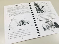 J I Case 580 Ck Tractor Loader Backhoe Operators Owners Manual Maintenance Set