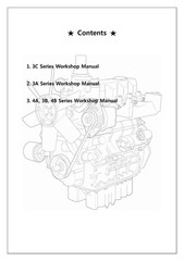 3C 3A 4A 3B 4B Series Industrial Diesel Engines Workshop Manual Fits Daedong 261
