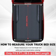 Soft Tri-Fold Tonneau 05-26 Frontier 09-12 Suzuki Equator 5ft 59.5in Track Sys