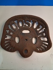 Vintage Cast Iron Tractor Seat “Hoosier” Farmhouse Decor #1439
