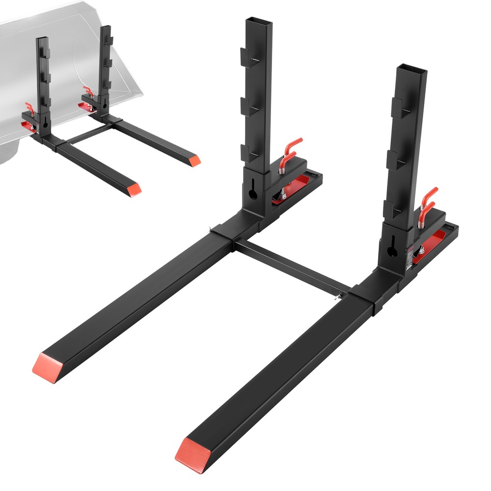 VEVOR 4000 lbs Pallet Forks 60″ Tractor Forks with Anti-Tilt & Stabilizer Bar