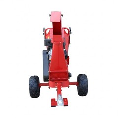 Towable Wood Chipper 5 Inch Capacity 420cc Gas Engine 16in Tires 2in Coupler