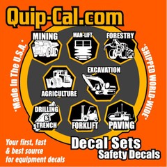Dynapac CA250 or CA251 Decal Set. Decals for Dynapac & Dynapac Atlas Copco