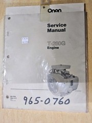 ONON T-260G Engine, Service Manual 6/1987