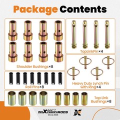 3-Point Quick Hitch Zinc Plated Steel for John Deere Kubota New Holland Tractors